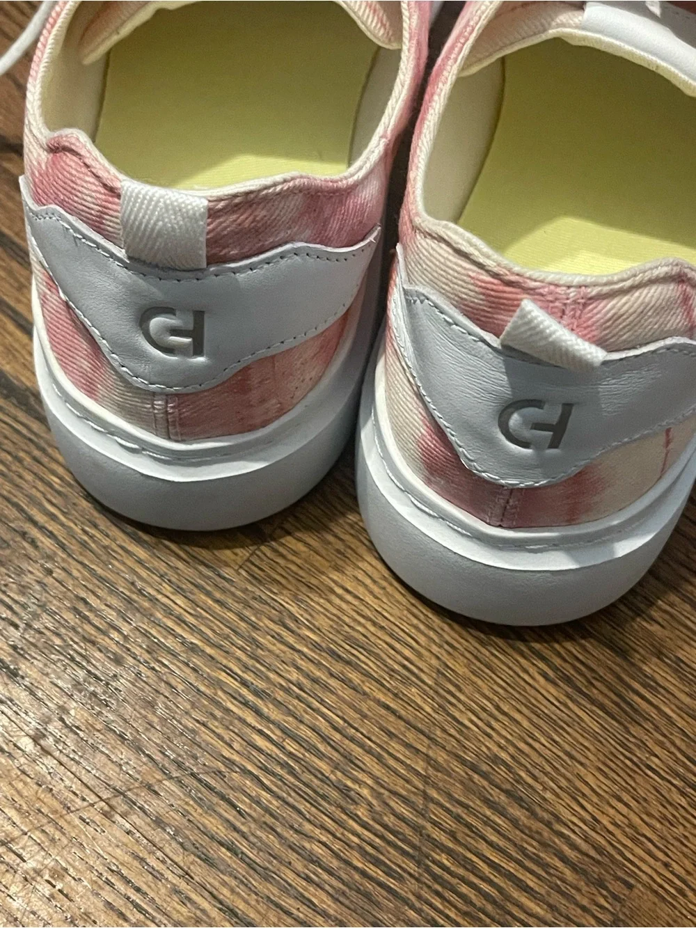 Cole Haan  casual women’s Pink Tie-Dye Low-Top Sneakers size 10 - Picture 11 of 16